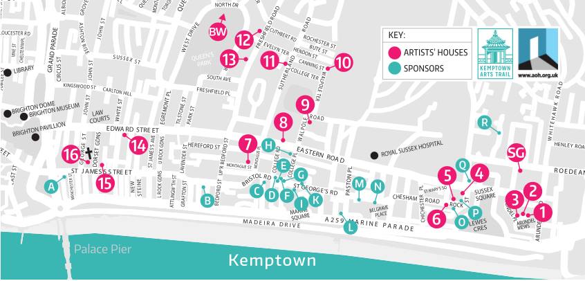 brightonwp's tweet photo. RT @KemptownArts: #AOH2016 #Kemptownarts Excited there are 18 venues on the Kemptown Trail this year..... https://t.co/gujWWKM2cN
