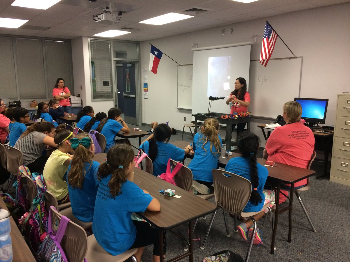 CoachWhitmanKDE's tweet photo. We have an amazing name sake at KDE. Keiko Davidson teaching our RDR students about the art of origami. #kdepride https://t.co/FPgq4MtL10