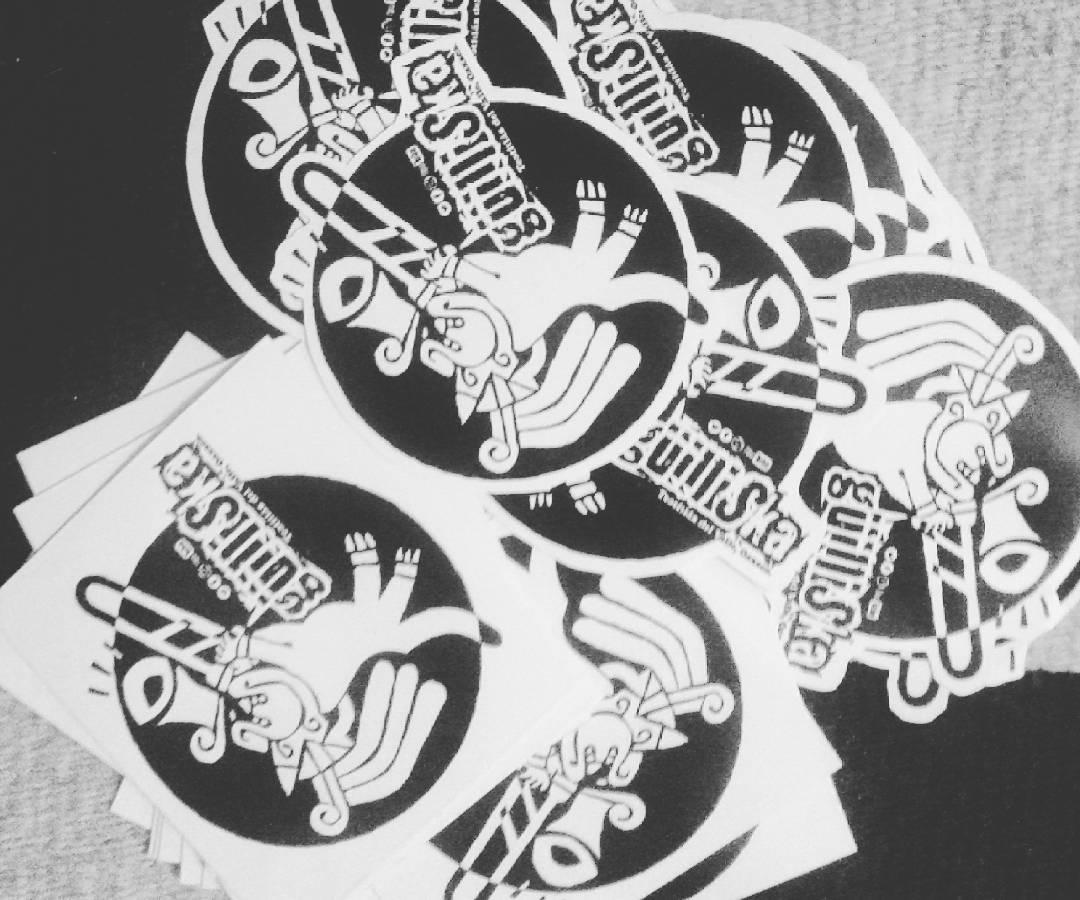 GuilliSka's tweet photo. Alguien gusta? Las andaremos rolando en nuestros tokines #sticker #dios #jaguar #ska #bandasdeska #tokinesdeska :) https://t.co/PEHup3bQc8
