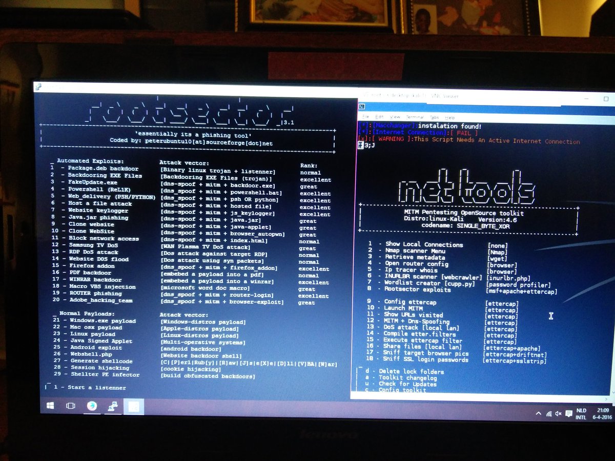 driftnet and ettercap for windows