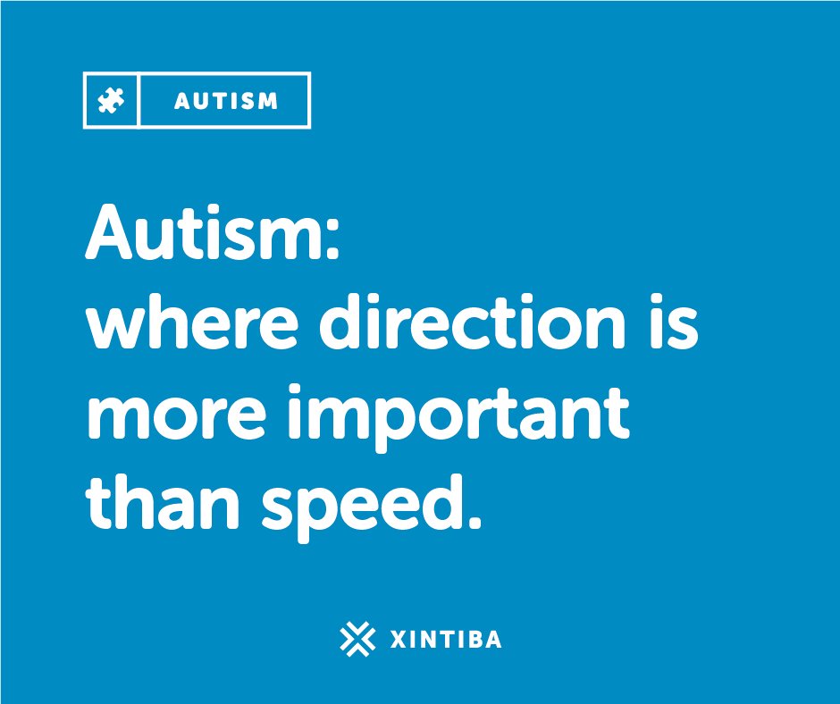 xintiba's tweet photo. #Autism: where direction is more important than speed. #AWorldForEveryone #autismawareness #WednesdayWisdom https://t.co/JNr88blLUV