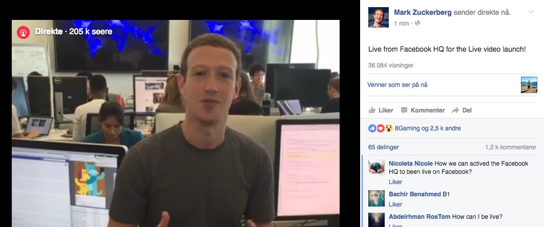 WebcodeAS's tweet image. Facebook lanserer live video til alle | Webcode buff.ly/1MeJ58w