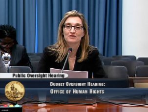DCHumanRights's tweet photo. At @councilofdc testimony, Dir. Palacio talks about proactive work on #disability, #fairhousing, & #TransResumes https://t.co/pjAXQL5NSc