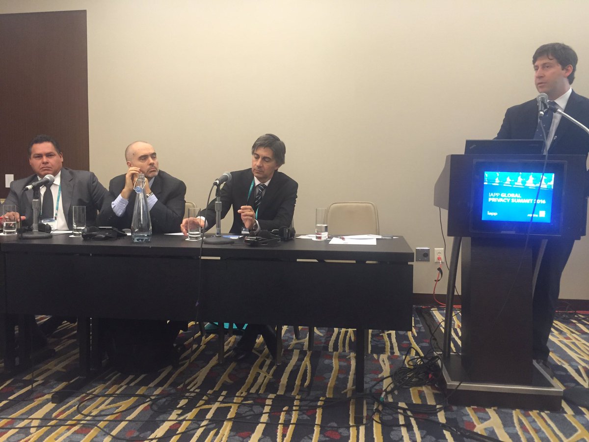 nbarrerasilva's tweet photo. En #IAPPSummit Protección de datos personales Latinoamérica - actualización regulatoria, moderador @bermudezdurana https://t.co/hvT99G1eWw