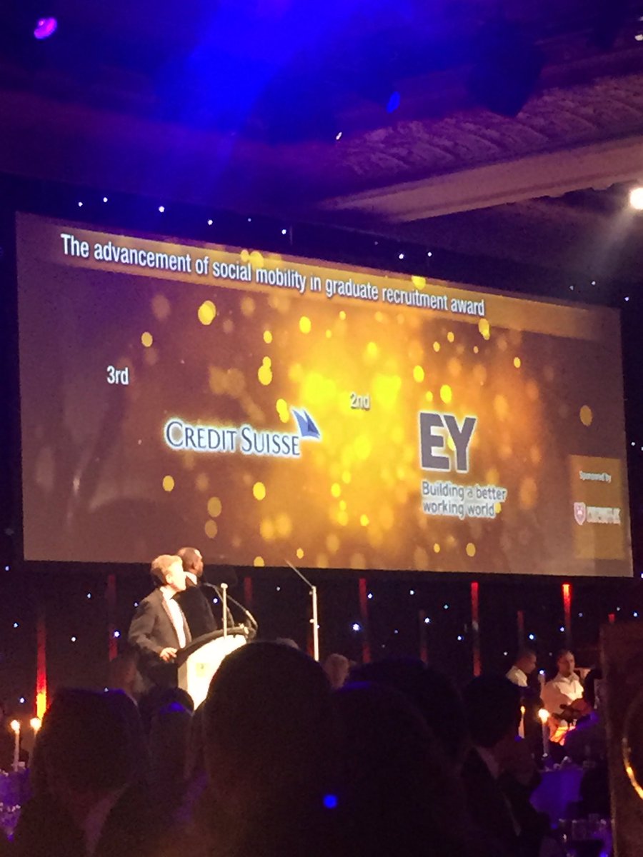 Cappfinity's tweet photo. @EY_StudentsUK runners up in the social mobility award at the #tjawards2016 @nickygarcea @AlexLinley https://t.co/oeUkUY5pUT