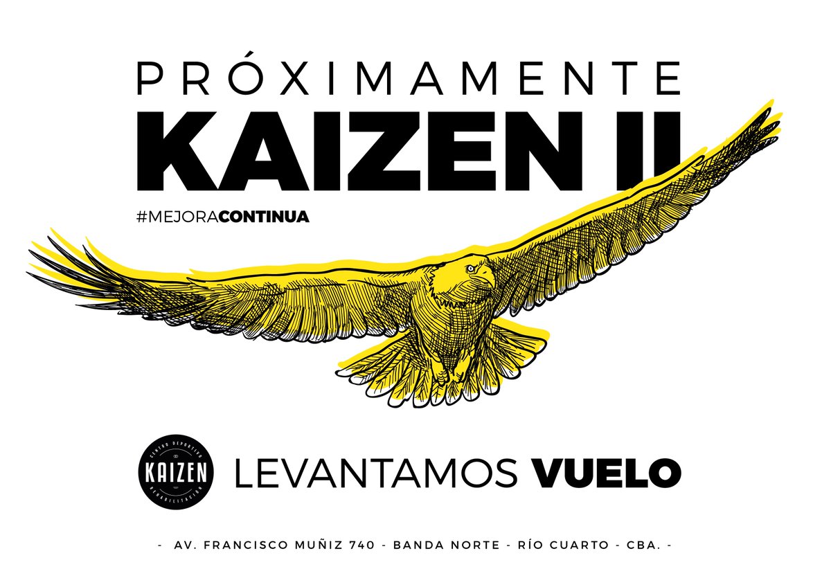 KaizenRioCuarto's tweet photo. Se viene #KaizenII no te imaginas lo que estamos preparando para vos!!! #mejoracontinua #levantamosvuelo https://t.co/UkcJxUrg0P