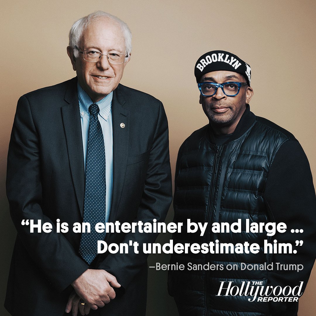 THR's tweet photo. #BernieAndSpike on "entertainer" Donald Trump https://t.co/P1HJOtQAqz https://t.co/PR9MkRsgXm
