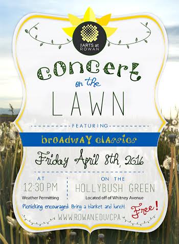 See the Rowan Wind Ensemble play their Concert on the Lawn feat. Broadway Classics tomorrow on the Hollybush Green!