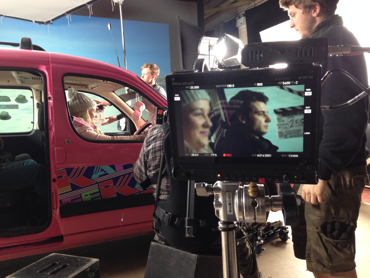 JohnDower's tweet image. The scenes in the cars in ep9 of #wolfblood were shot using #backprojection in the studio! #oldfashionedtechniques
