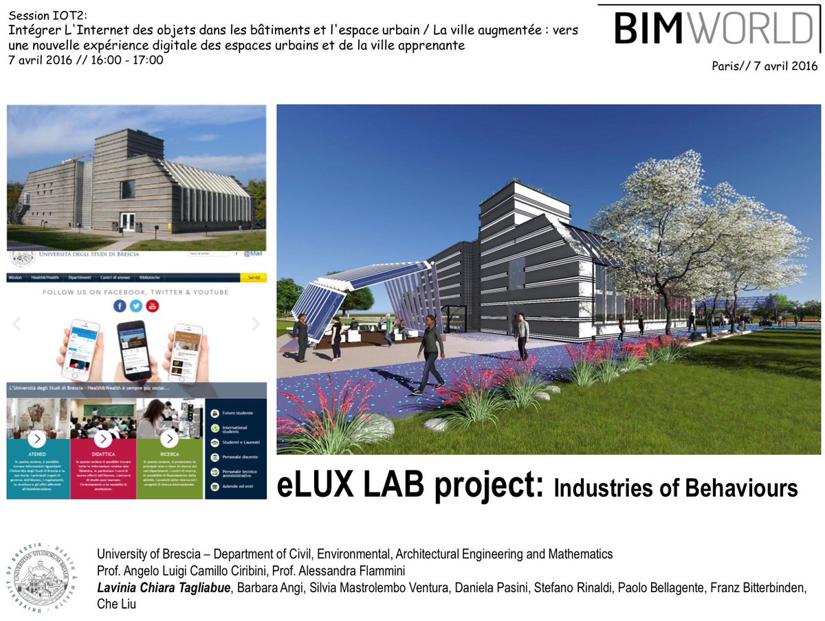 Ciribini's tweet photo. @laviniachiara @BarbaraAngi1 @s_mastrolembo @daniela_pasini @Claire_PennyTay Tomorrow we present at @bim_world https://t.co/ZdwqEArXar
