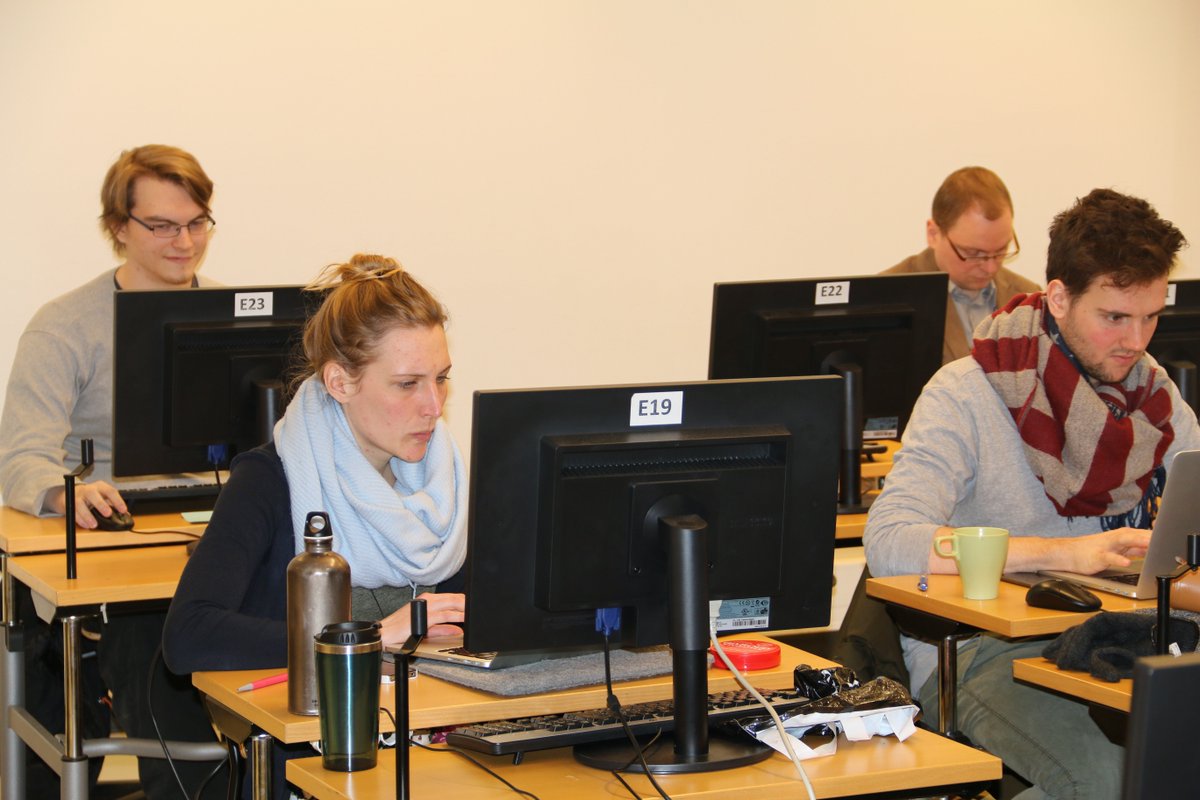 mzeiller's tweet photo. @FHBurgenland at #itew2016 #oamk_ouas. @mzeiller teaching on wikis: students working on their wikis - and afterwards https://t.co/g4GFx5HrYv