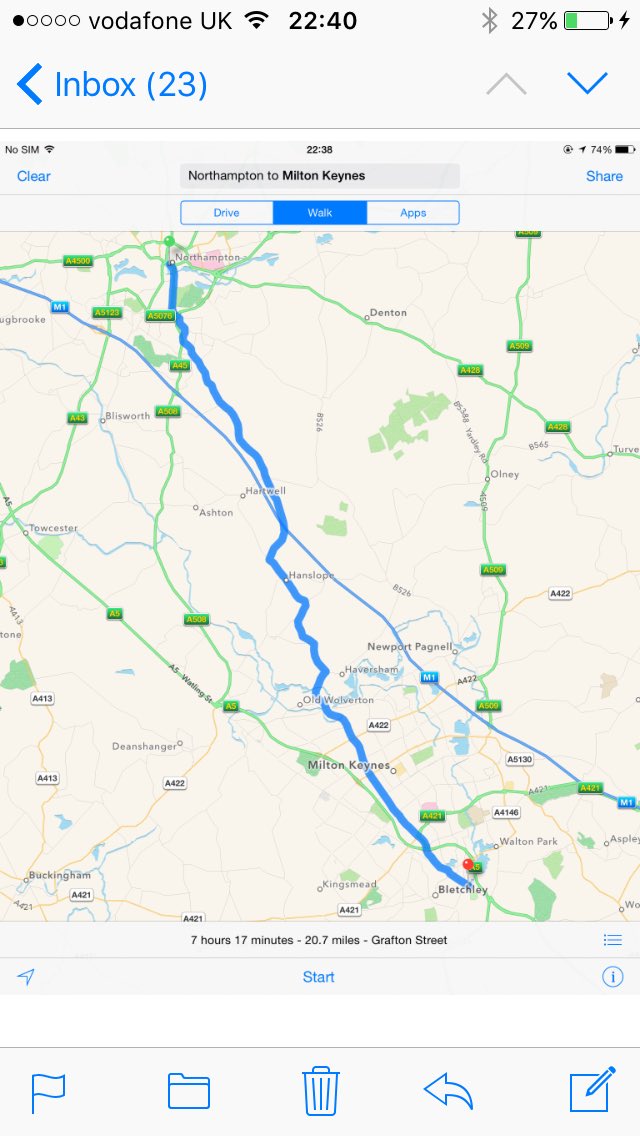 speedomick's tweet photo. Day 3,4,5, walking to Wembley for FA cup routes, for the woodlands hospice plz RT Thank you https://t.co/9HnrVNAmmY