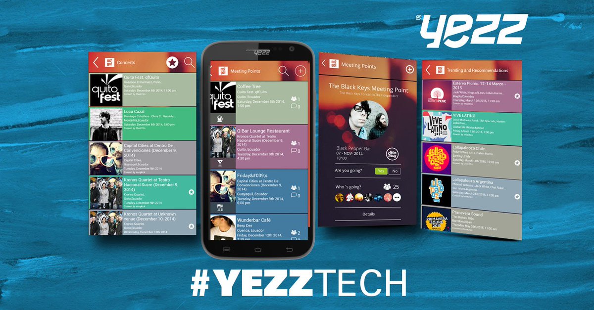 yezzmobile_ec's tweet photo. Si lo tuyo son los conciertos y festivales de música, esta App creada por ecuatorianos #Meet2Go es lo que necesitas. https://t.co/Sl3Sy8WycK