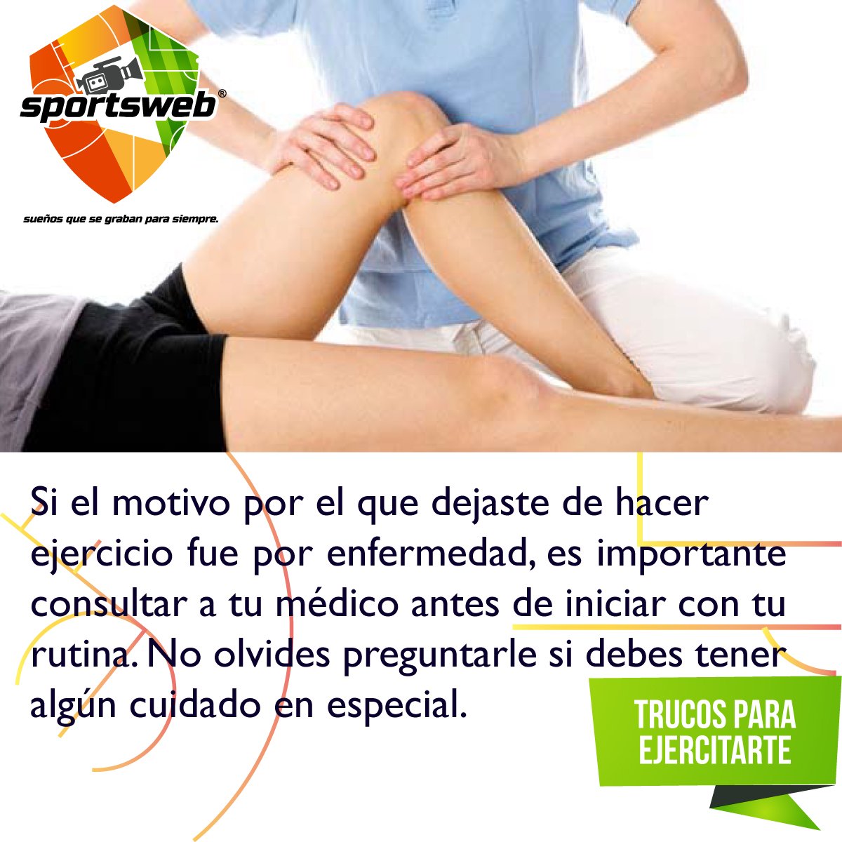 SportsWebMx's tweet photo. Es mejor prevenir lesiones #SoyDeportista #SportsWeb https://t.co/dHrJj0FvfW