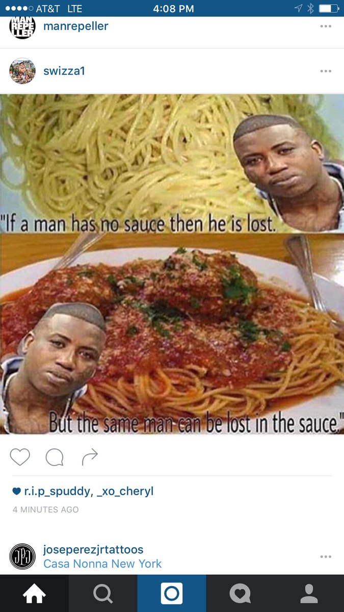 JacobVanWinkle's tweet photo. If a man has no sauce he is lost. But the same man can be lost in the sauce.
Words to live by.👌 https://t.co/Dol6ITTcYR