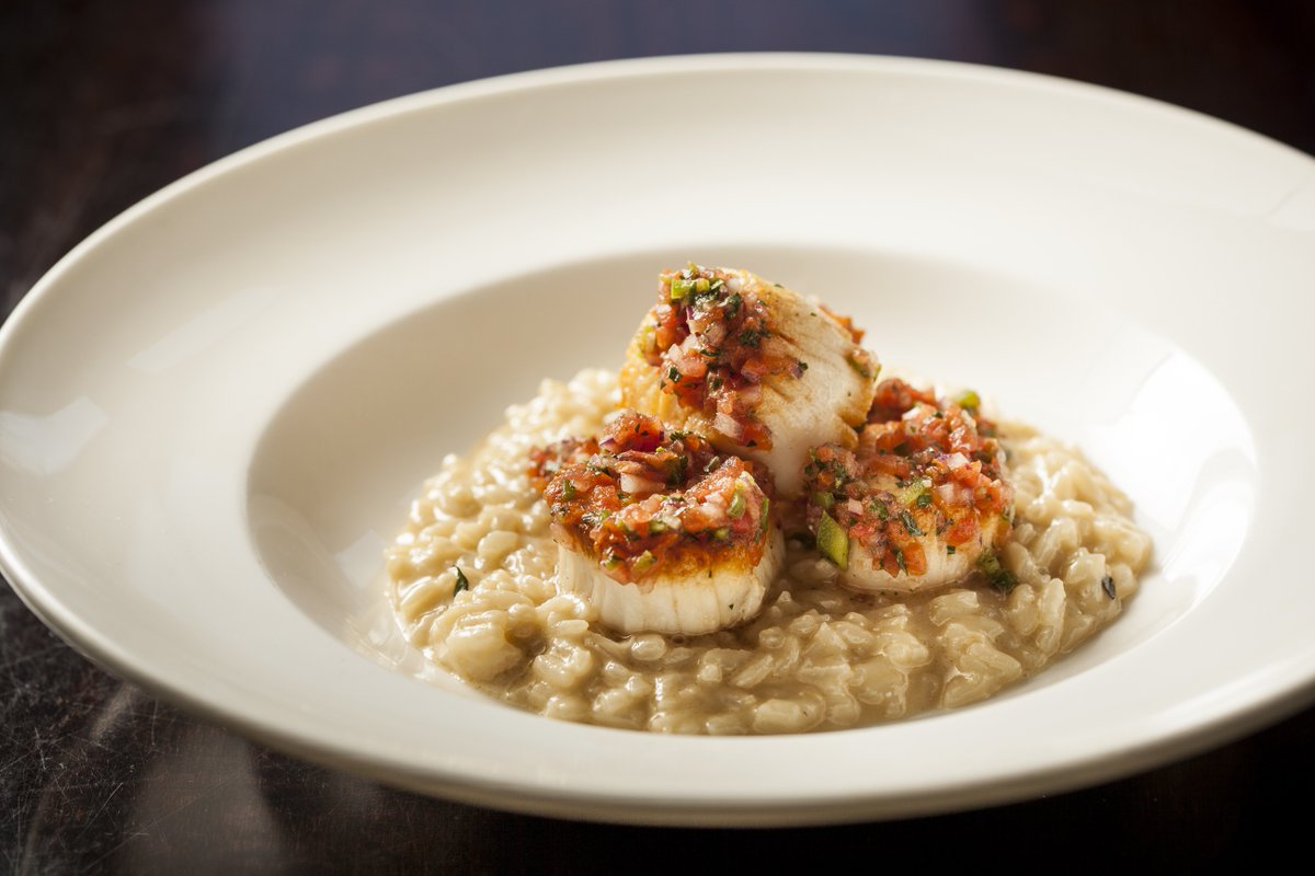 TasteNectar's tweet photo. Come in and warm yourself up on this chilly day with our Seared Viking Village Scallops! #YUM #tastenectar #PHL https://t.co/iNafgKxlOD