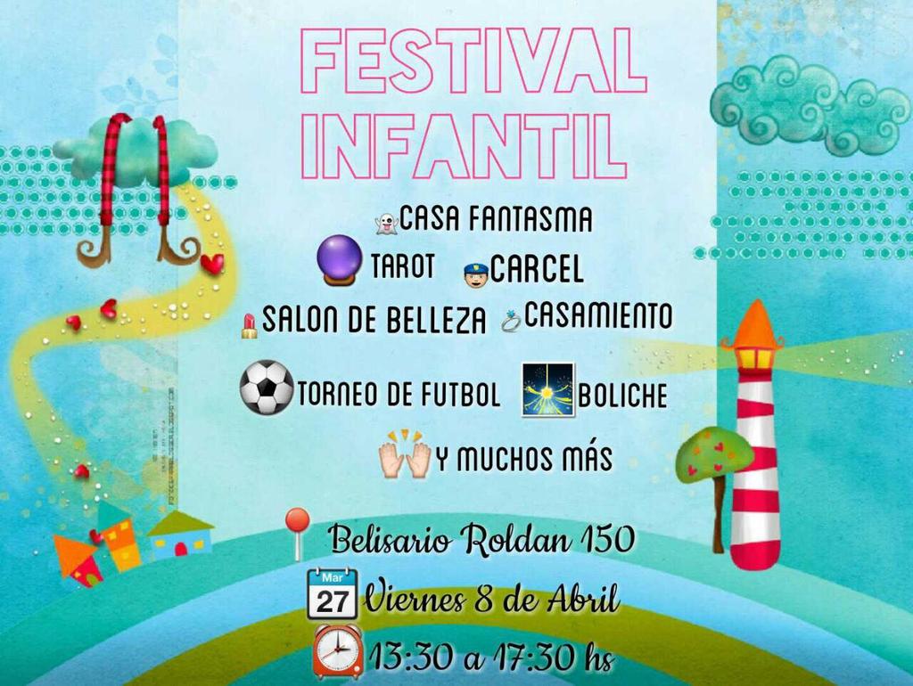 SomosElCESIL's tweet photo. ¡¡¡Graaaaan festivaal infantil!!! El viernes 8 de abril a partir de 13.30 hasta 17.30 hras... Los esperamos🎉🎉🎉🎉🎉 https://t.co/Ncjrf6aow7