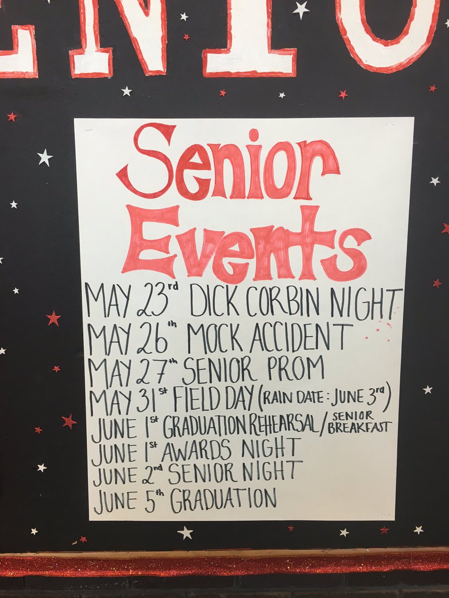 Milford_2016's tweet photo. 🚨🚨🚨SENIOR EVENTS🚨🚨🚨 https://t.co/i6iXkMUi2t