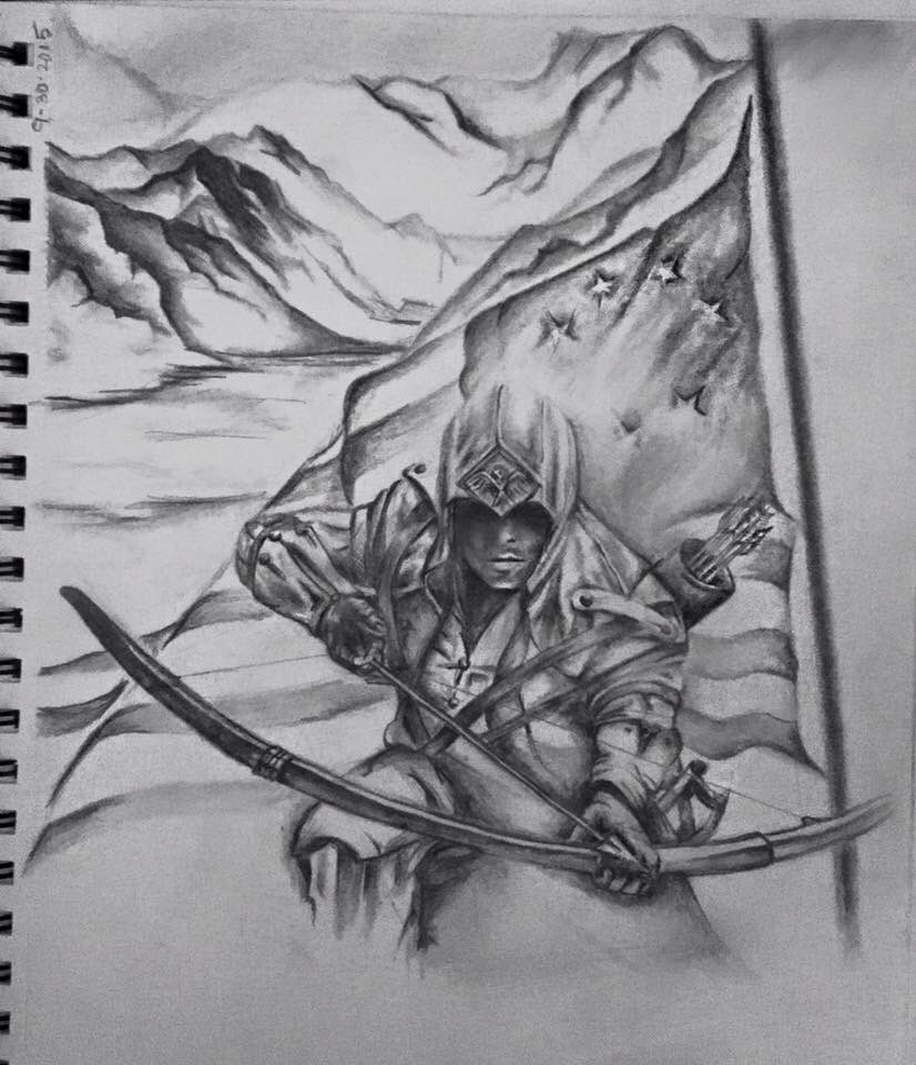 ZECRETTRUEX's tweet photo. A successful warrior/assassins creed sketch 👍🏽 https://t.co/RUqldJVoTc