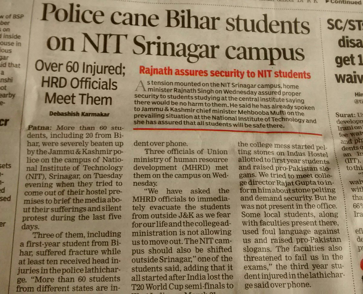 bhaskarwaj's tweet photo. Pls do something @smritiirani  @PMOIndia  #TirangaInNITsrinagar @bhak_sala https://t.co/YDTLl1qpWB