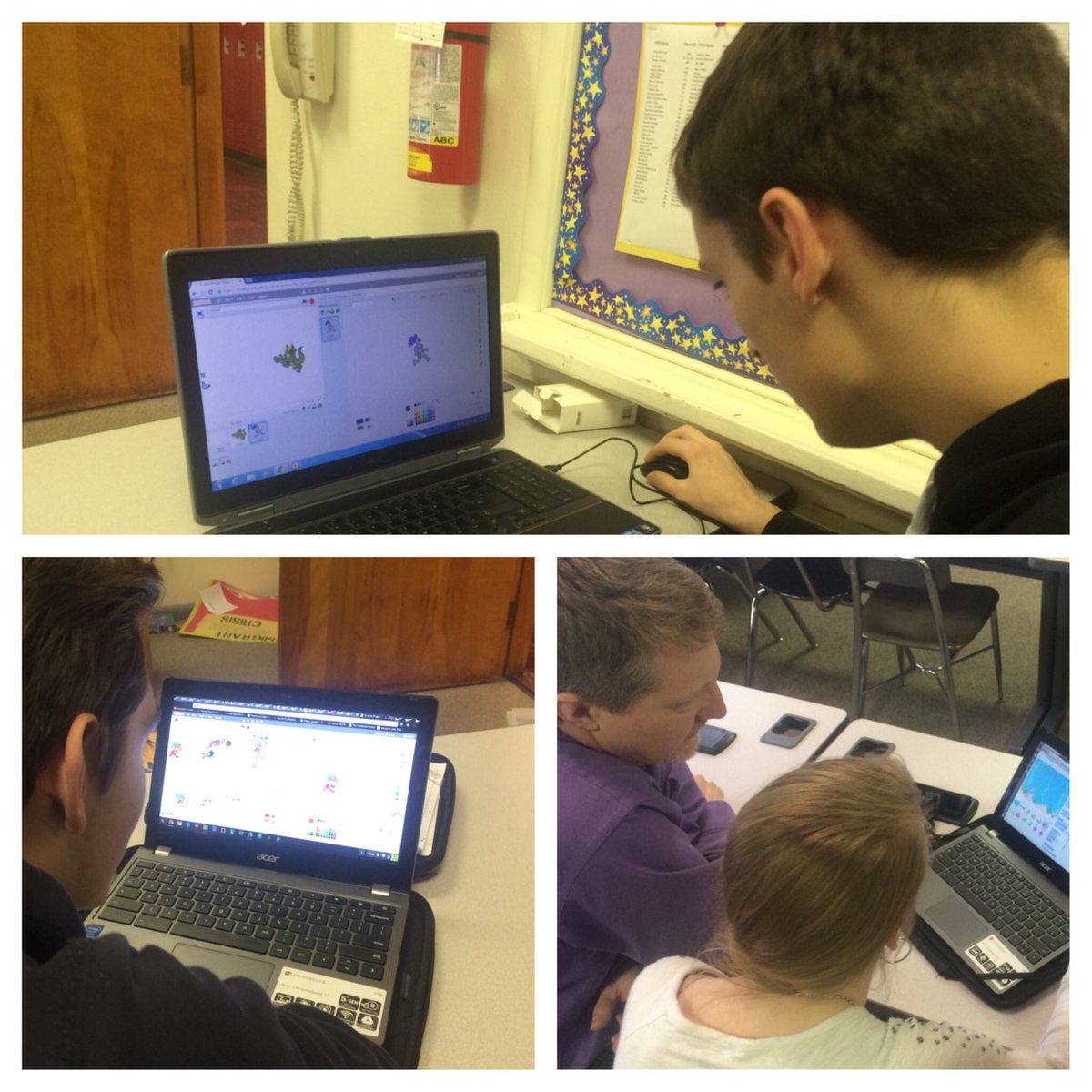 techyleger's tweet image. #TechBusters are #Coding with @NYEnglishman12 ! #COLTureChat