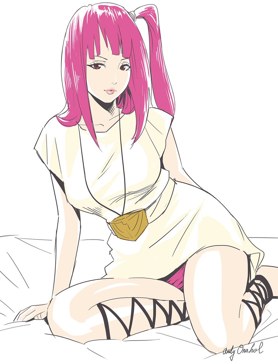 AndyOnahol's tweet photo. 『マギ』のモルジアナのコスプレをしている女の子を描いてみました。パンティーは髪の色とおそろい。こちらのサイトに掲載してもらっていますよー。https://t.co/tlz9OZLQ3D https://t.co/58jOQnm6ck