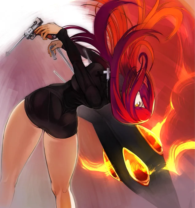 スカルガールズ 、パラソール 謎の反り Parasoul #skullgirls 