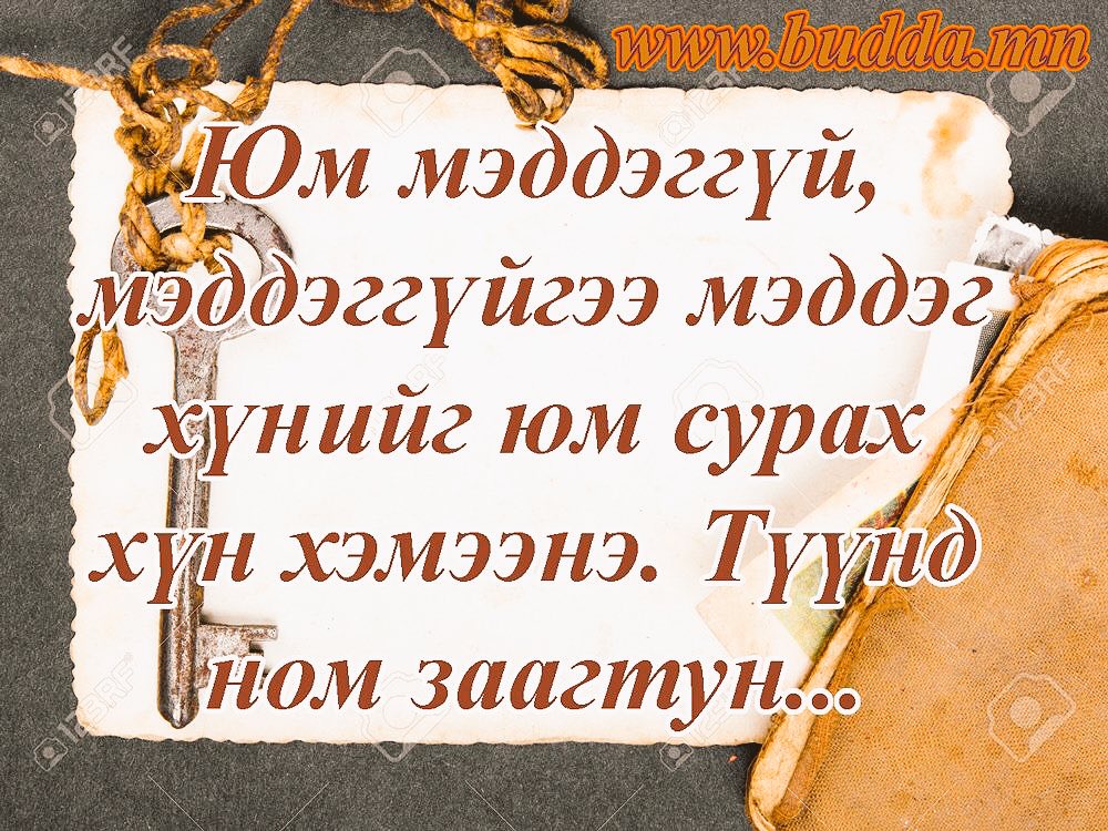 Юм мэддэггүй мэддэггүйгээ мэддэг хүнийг юм сурах хүн хэмээн түүнд ном заахтун...