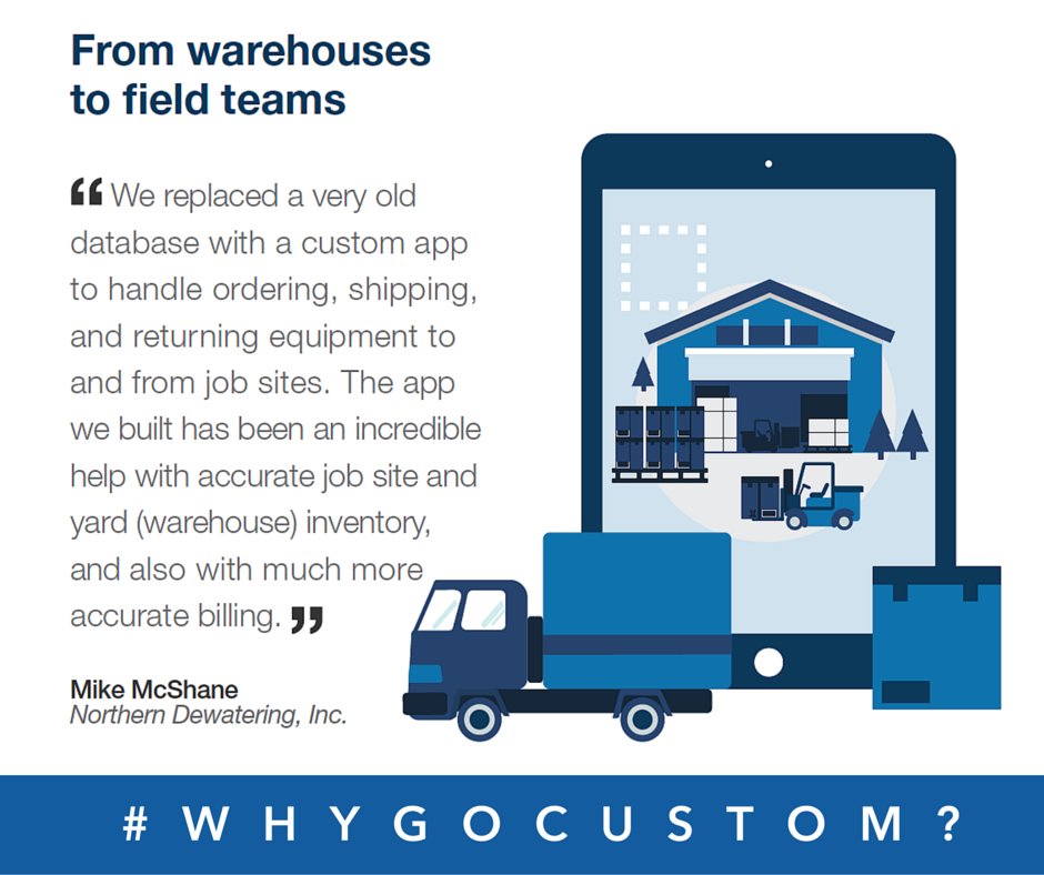 ClarisOfficial's tweet photo. #WhyGoCustom? Because even small mistakes cost companies money. #smallbiz #paperless https://t.co/hLp2zi7Qcr
