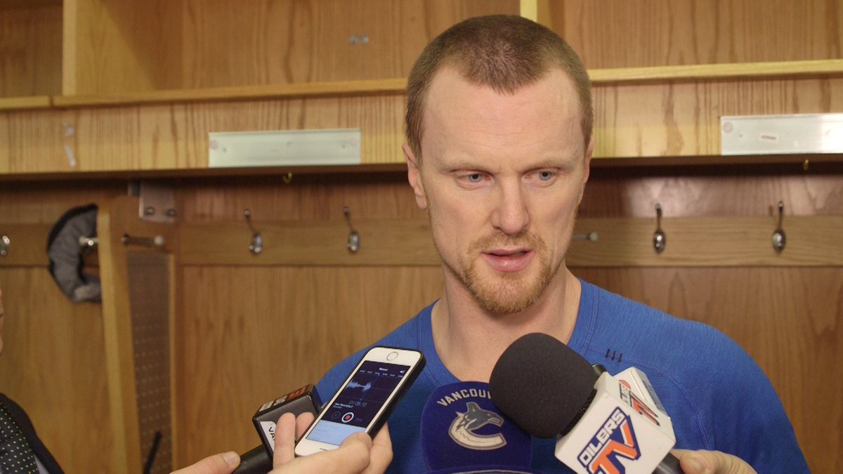 Canucks's tweet photo. Henrik: "Tonight we didn't have enough emotion or passion and that showed." https://t.co/b7VLQ2rF4A