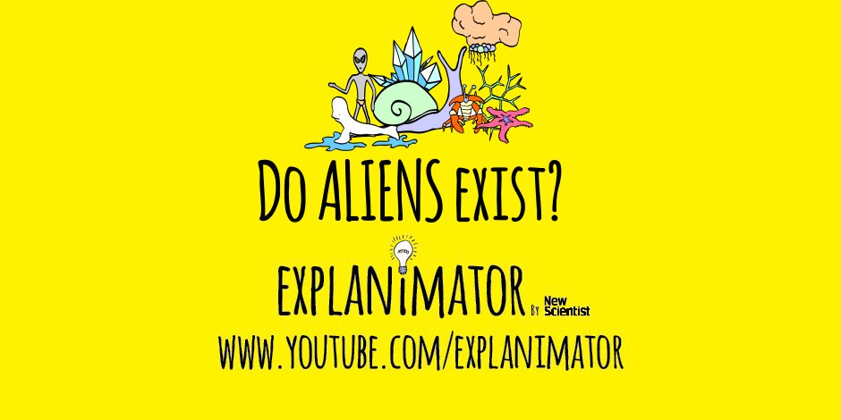 newscientist's tweet photo. Video: Why #alien life may be hard to find https://t.co/8CQwyEycb5 #Explanimator https://t.co/ZPlJUfCbnQ