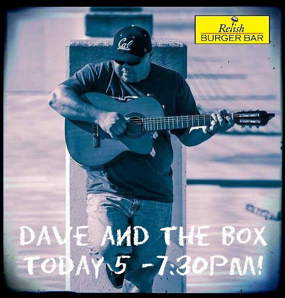 relishburgeredh's tweet photo. #Livemusic on the patio, check out #DaveAndTheBox and his #FeelGood sounds tonight 5 - 730pm!

#RelishBurgerBar #EDH https://t.co/Mttr54TB2W