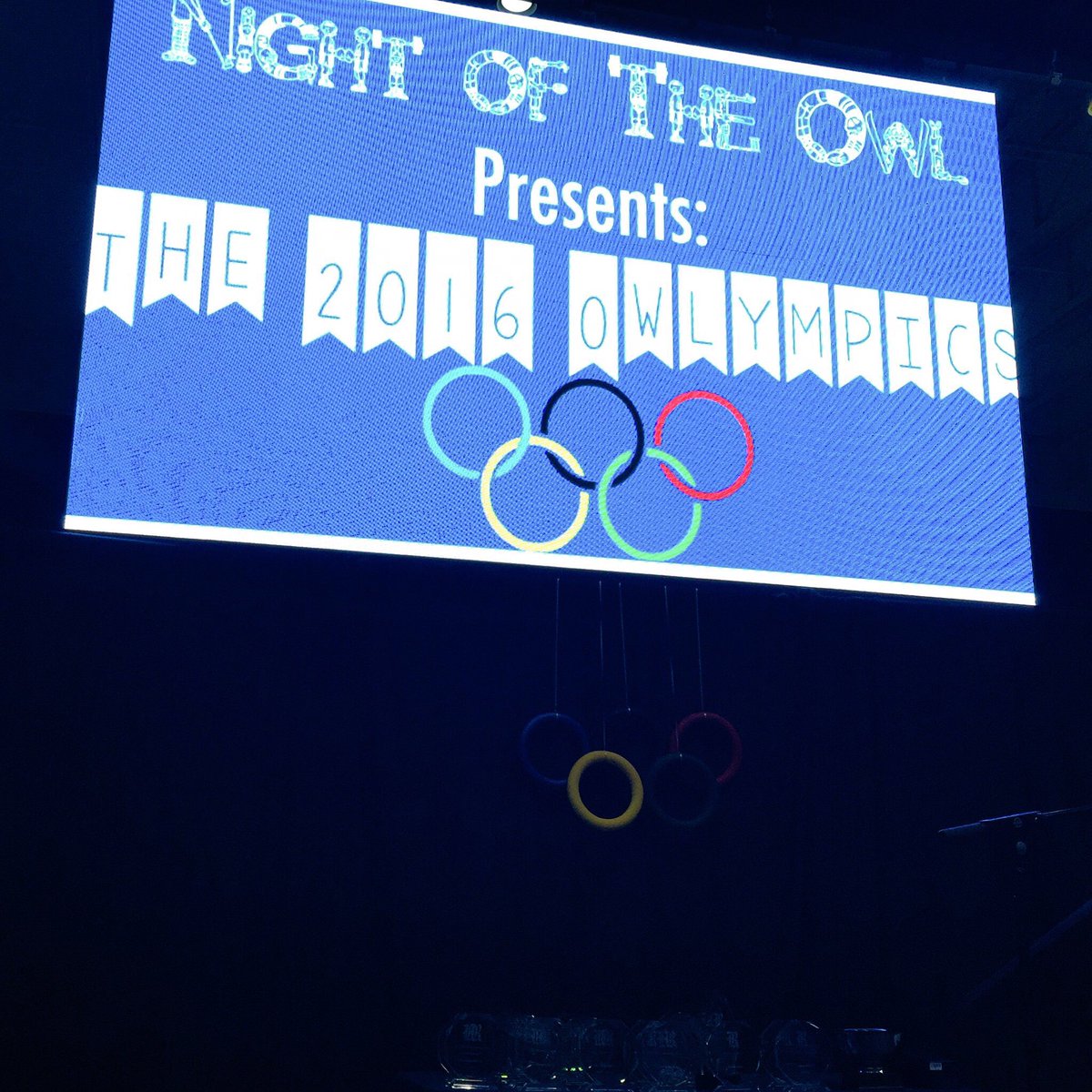BtotheBlair's tweet photo. Less than 2 hrs away from Night of the Owl...proud of how hard @RiceSAAC has worked on this event! #NOTO16 https://t.co/liNbId43Tb