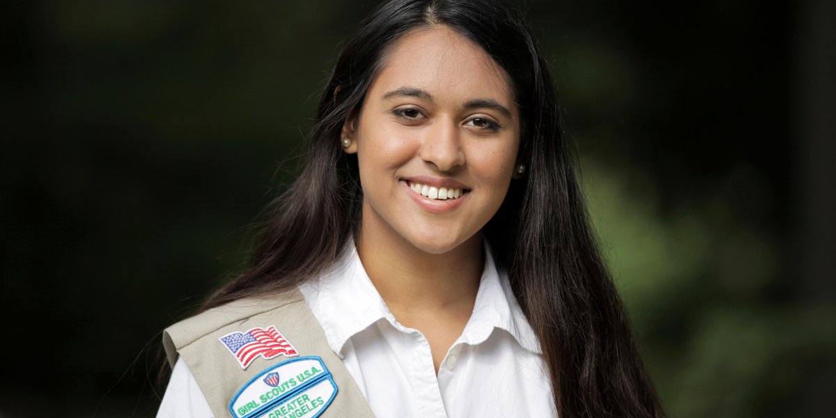girlscouts's tweet photo. "Girl Scouts has taught me not to sit around and talk about a problem, but to do something about it." #gsGoldAward https://t.co/L5lVOBjXLk