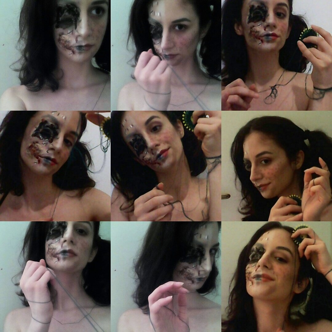 sia_zouka's tweet photo. #lachesis #3fates series #sfxmakeup #horror #makeup https://t.co/75zq4eX7wD