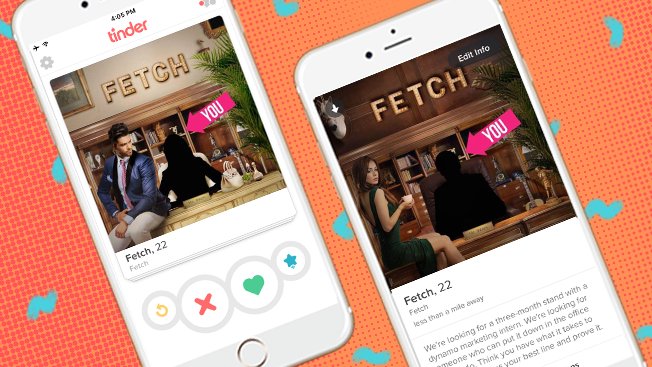 Adweek's tweet photo. Mobile agency @WeAreFetch found its newest intern on @Tinder: https://t.co/PHCbBOVPJb https://t.co/3XQOkpEtbo