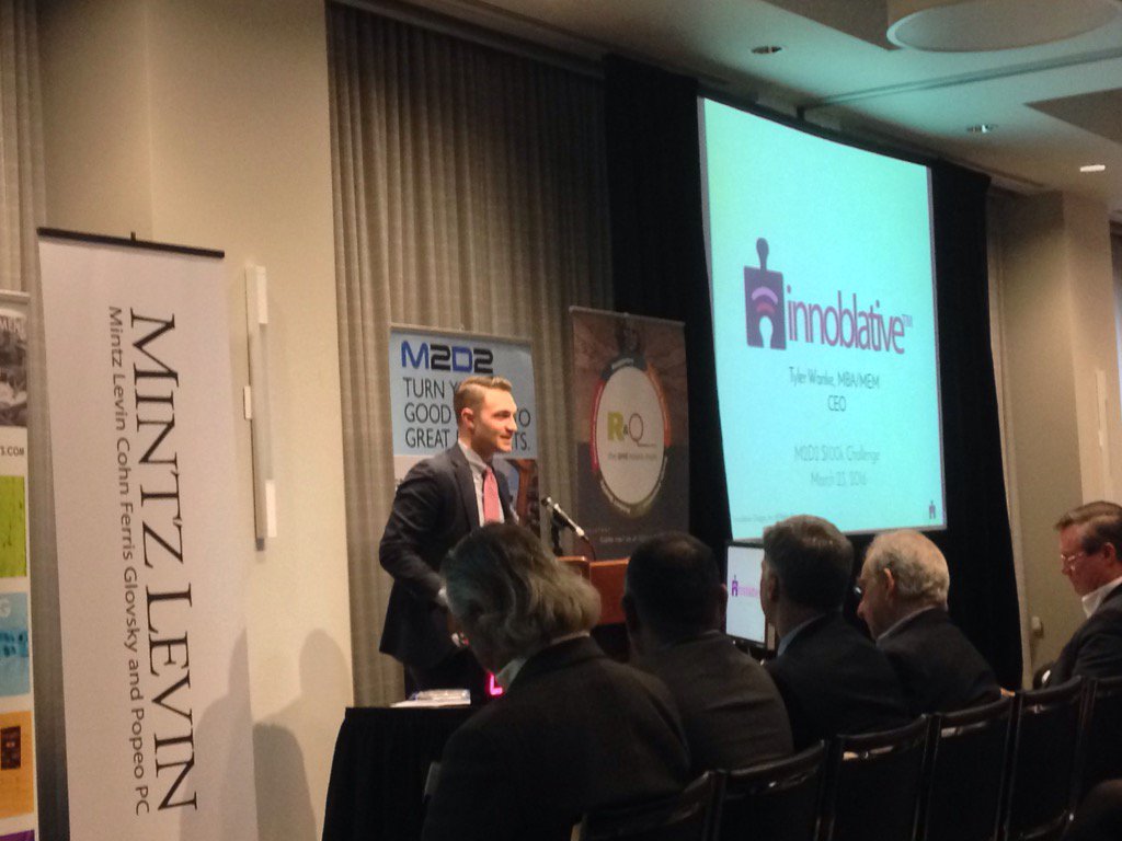 dlcarranza's tweet image. Congratulations Innoblative Designs @innoblative - First Place $100K Challenge @UMassM2D2 #vweteams @venturewell