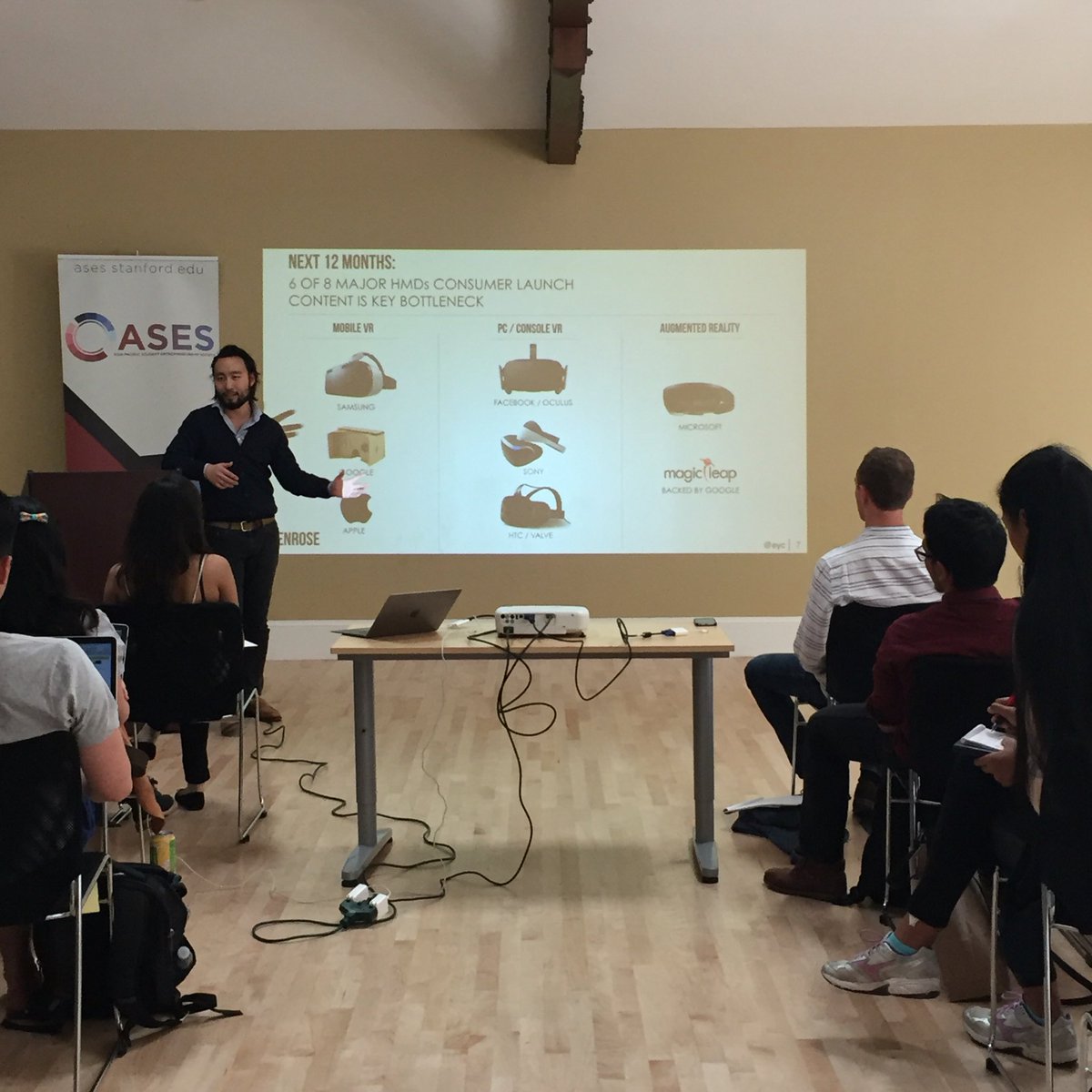 ASESstanford's tweet image. Super excited to have @eyc talk about #VR at @PenroseVR.