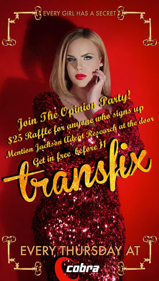 JacksonAdept's tweet image. Join us this Thursday at @ClubCobra! $25 Raffles and Free entrance before 11 if you mention Jackson Adept Research!