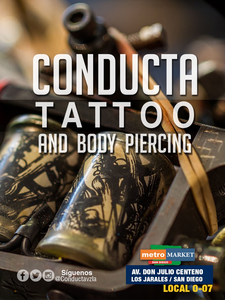 conductavzla's tweet photo. Ofrecemos Arte Corporal y Body Piercing. Conducta Tatto,Es cuestión de actitud. #6Abr #FelizMiercoles https://t.co/k6FH2aVg0C