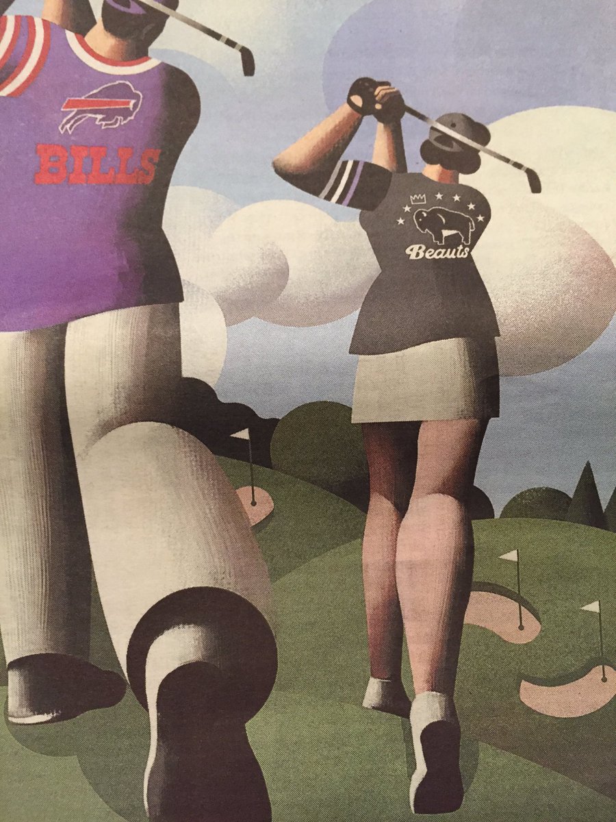 BuffaloBeauts's tweet photo. We made the cover of the @TheBuffaloNews golf preview! We know a few Beauts who will be hitting the links! #Fore https://t.co/SsH7Bs9UXU