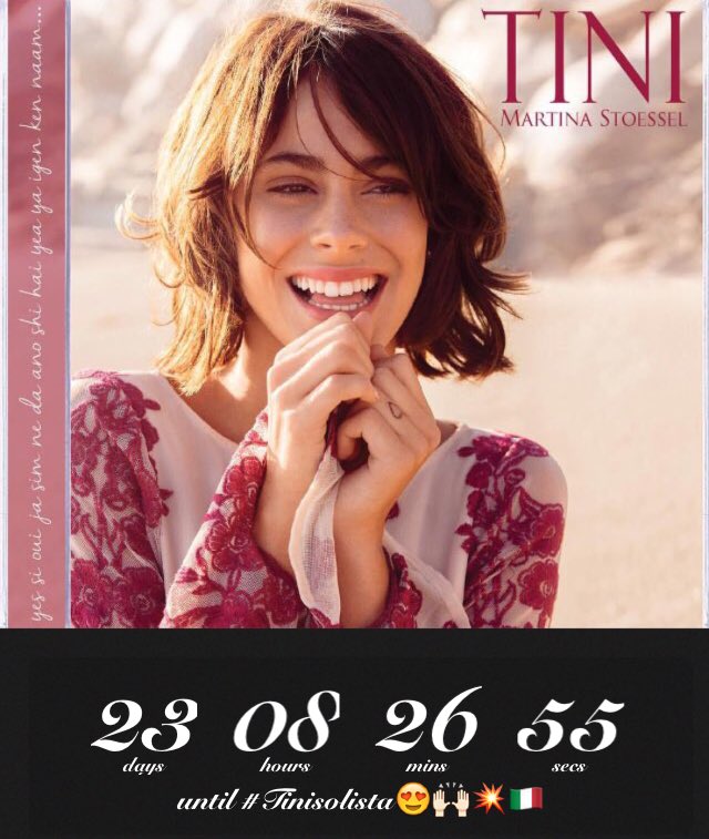 Tinimirealidad's tweet photo. Solo 23 días y podremos escuchar todo el cd! AYUDAA😱😍🇮🇹 @TiniStoessel #29DeAbril https://t.co/IMxvnCsz8g