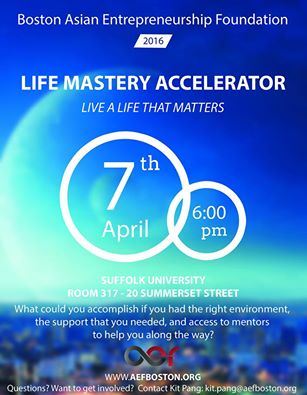 tcproj's tweet photo. #Boston Asian Entrepreneurship Foundation 2016: Life Mastery Accelerator | 4.7.16 6PM https://t.co/DkswCqK0sx #AEFB https://t.co/PYHAHwRXwN