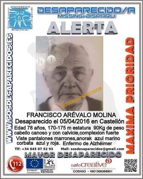 guardiacivil's tweet photo. #Colabora
Este es Francisco, un #mayor #desaparecido en #Castellón
Si le ves
📞062
📞112
📞091
Ayúdale con tu RT https://t.co/Q9FUBQTcBz