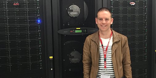 SMART_facility's tweet image. #TBT to the day our #ITArchitect Dr Matthew Berryman took a field trip to visit the @NCInews #HPCSystems.