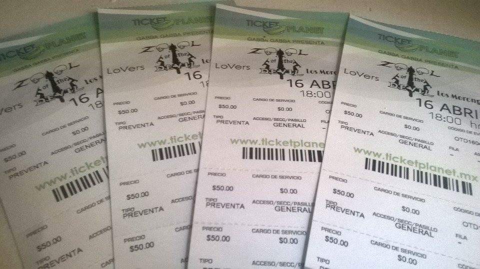 ZoolOfTheDevil's tweet photo. Boletos para nuestro siguiente Show !!!
#ZoolOfTheDevil #GabbaGabba https://t.co/FCCGqh0HDQ
