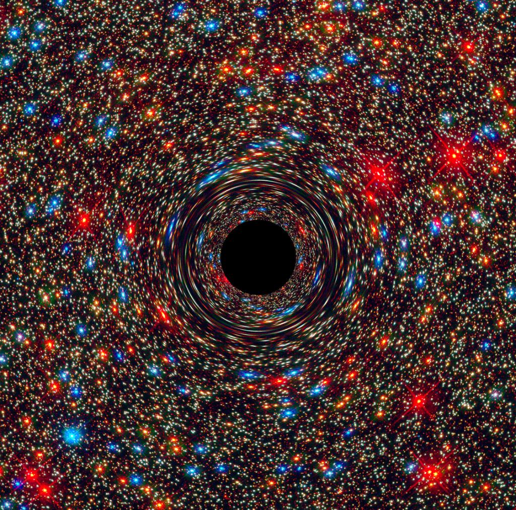 NASA's tweet image. Behemoth black hole found in an unlikely place: the center of a galaxy in cosmic backwater: go.nasa.gov/25LX6AM