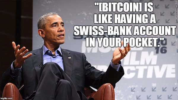 TuurDemeester's tweet photo. To the people who ask why I see Obama's comment as a tailwind for Bitcoin... #StreisandEffect https://t.co/HhkO4J3Bty