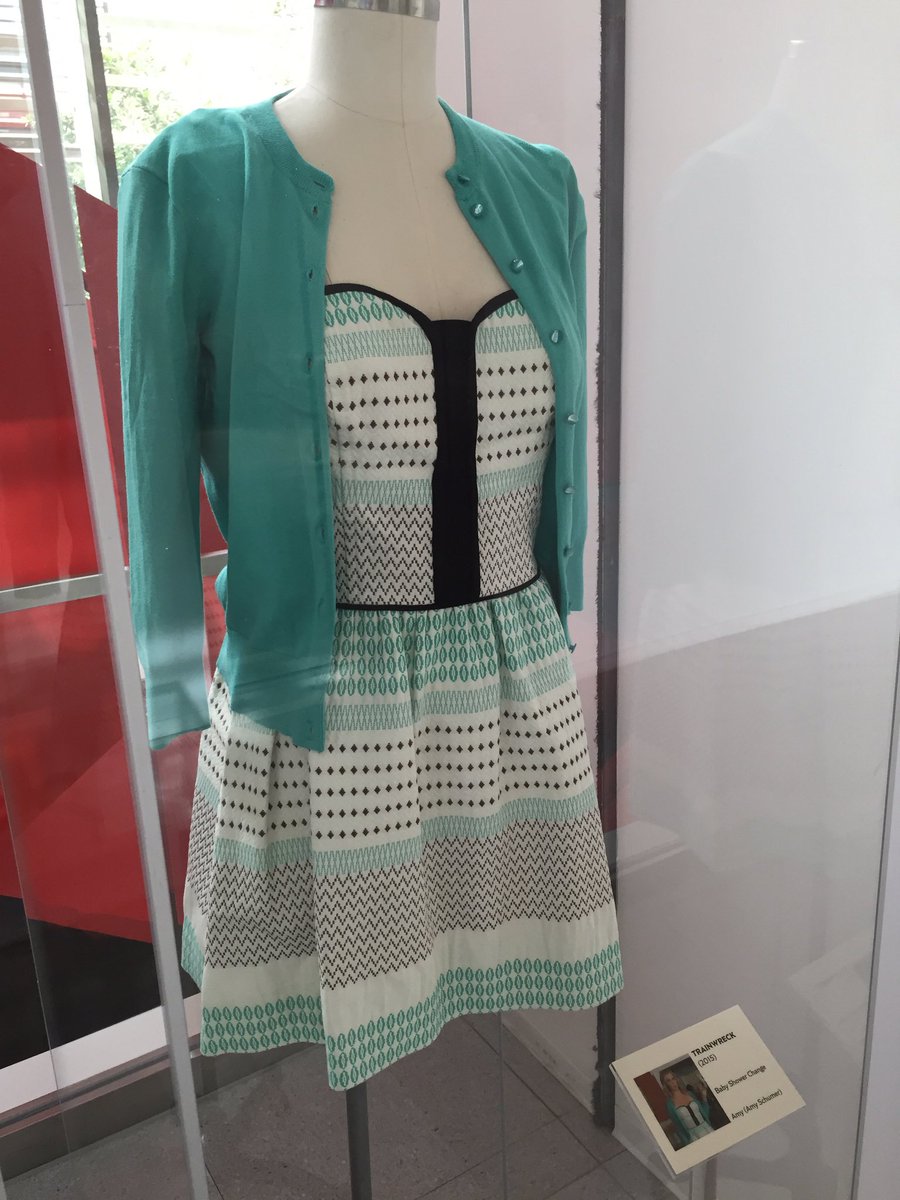 KHOLMESlive's tweet photo. An outfit @amyschumer wore in 'Trainwreck' is on display in our lobby... Definitely not plus-sized! #teamschumer https://t.co/GlD6m7xpQs