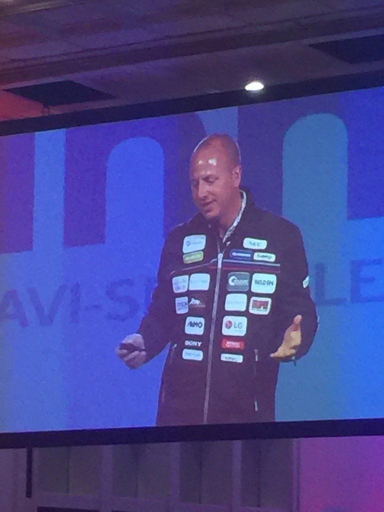dannyfabre's tweet photo. Our VP of sales wearing our partners, literally! @avisplinfo @AVISPLCanada #SAS2016 https://t.co/n0W3Yl6rVB